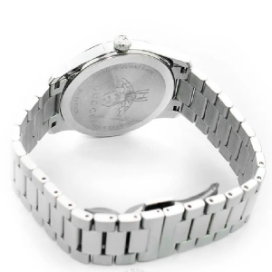 Gucci Women’s Quartz Swiss Made Silver Stainless Steel White Dial 38mm Watch YA1264028A - Image 4