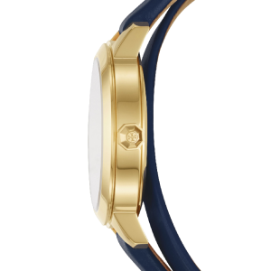 Tory Burch Women’s Quartz Blue Leather Strap Blue Dial 32mm Watch TBW1303
