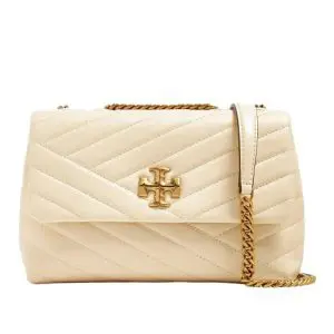 Tory Burch Small Kira Chevron Convertible Shoulder Bag (Size: H 15cm L 22.5cm D 8cm) 90452-122