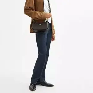 Coach Teri Shoulder Bag in Signature Canvas (Size: L24.1cm, H15.2cm, W7.6cm) CV933 - Image 5
