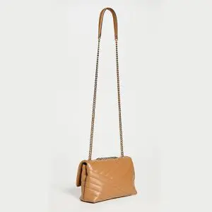 Tory Burch KIRA CHEVRON SMALL CONVERTIBLE SHOULDER BAG (Size: H15cm L22.5cm D8cm) 90452