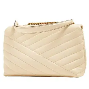 Tory Burch Small Kira Chevron Convertible Shoulder Bag (Size: H 15cm L 22.5cm D 8cm) 90452-122