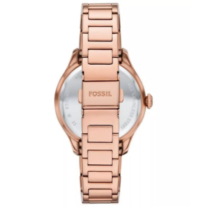 Fossil Women’s Quartz Rose Gold Stainless Steel Silver Dial 38mm Watch ES5394 (Without Tag)
