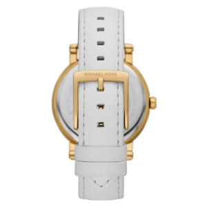Michael Kors Women’s Quartz White Leather Strap White Dial 38mm Watch MK7551 (Without Tag)