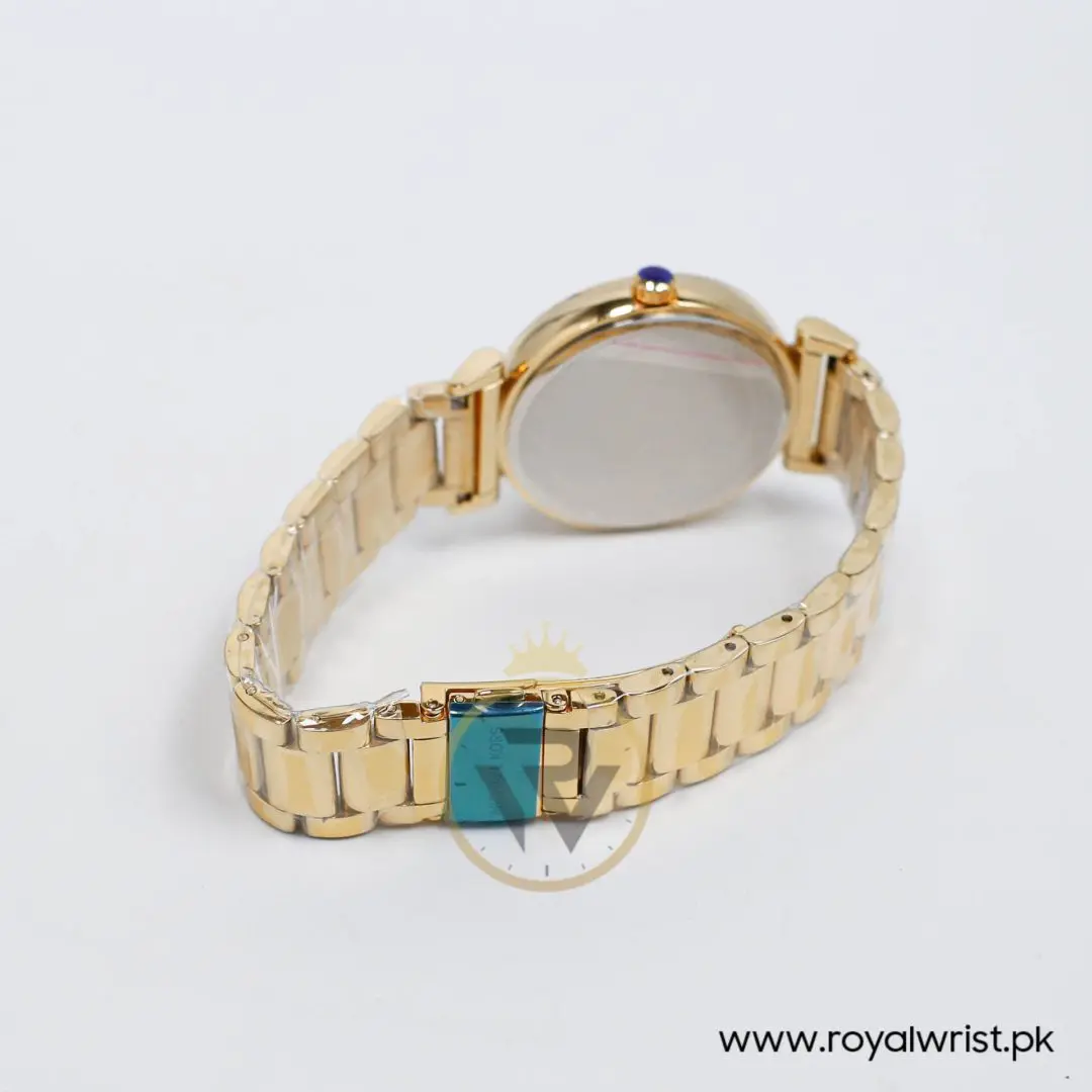 Michael Kors Women's Quartz Gold Stainless Steel Crystal Pave Dial 37mm Watch MK3377-G (Like New)