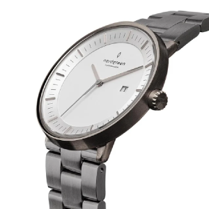 Nordgreen Men’s Quartz Grey Stainless Steel White Dial 40mm Watch PH40GM3LGUXX