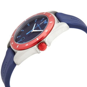 Emporio Armani Men's Quartz Blue Silicone Strap Blue Dial 44mm Watch AR11217