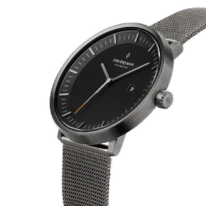 Alternative view of Nordgreen Men’s Quartz Grey Stainless Steel Black Dial 40mm Watch PH40GMMEGUBL