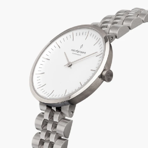 Nordgreen Women’s Quartz Silver Stainless Steel White Dial 32mm Watch IN32SI5LSIXX