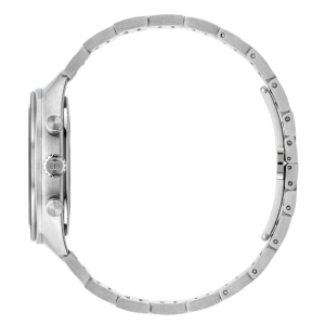 Alternative view of Gucci Men’s Swiss Made Chronograph Quartz Silver Stainless Steel Black Dial 41mm Watch YA142316
