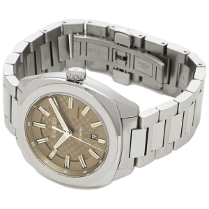 Alternative view of Gucci Men’s Swiss Made Quartz Silver Stainless Steel Brown Dial 41mm Watch YA142315