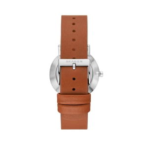 Alternative view of Skagen Women’s Quartz Brown Leather Strap White Dial 32mm Watch SKW3103 (Without Tag)