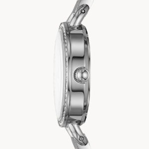 Alternative view of Fossil Women’s Quartz Silver Stainless Steel Silver Dial 32mm Watch BQ3162 (Without Tag)
