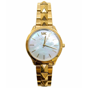 Michael Kors Women’s Quartz Stainless Steel Mother of Pearl Dial 38mm Watch MK6689 (Like New)