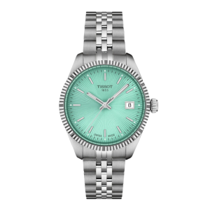 Tissot Women’s Quartz Swiss Made Silver Stainless Steel Light Green Dial 34mm Watch T156.210.11.091.00