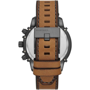 Diesel Men’s Quartz Brown Leather Strap Grey Dial 48mm Watch DZ4569 (Without Tag)