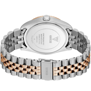 Guess Men’s Quartz Two Tone Stainless Steel Blue Dial 42mm Watch GW0977G5