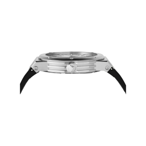 Ferragamo Men’s Swiss Made Quartz Black Silicone Strap White Dial 44mm Watch SFHY01422 (Without Tag)
