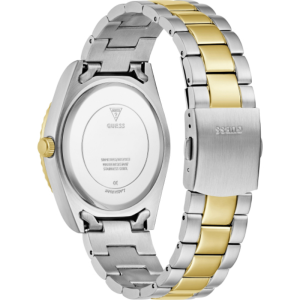Guess Men’s Quartz Two Tone Stainless Steel Silver Dial 42mm Watch GW0265G17