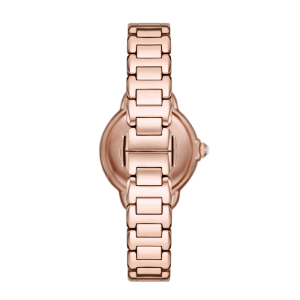 Emporio Armani Women's Quartz Rose Gold Stainless Steel Silver Dial 32mm Watch AR11633