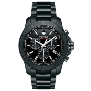 Movado Men’s Quartz Swiss Made Black Stainless Steel Black Dial 42mm Watch 2600119