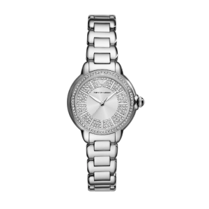 Emporio Armani Women's Quartz Silver Stainless Steel Silver Dial 32mm Watch AR11632