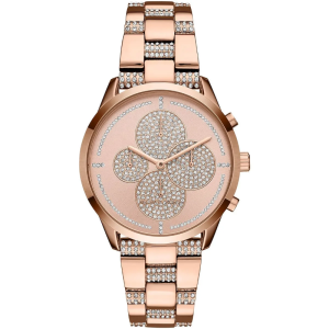 Michael Kors Women’s Quartz Rose Gold Stainless Steel Rose Gold Pave Dial 40mm Watch MK6553