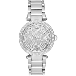 Michael Kors Women’s Quartz Silver Stainless Steel Crystal Pave Dial 38mm Watch MK6509