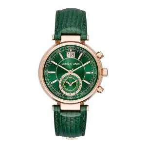 Michael Kors Women’s Quartz Green Leather Strap Green Dial 39mm Watch MK2581