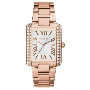 Michael Kors Women’s Quartz Rose Gold Stainless Steel White Dial 31mm Watch MK3255