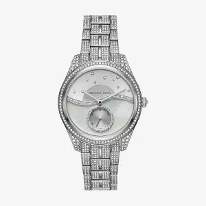 Michael Kors Women’s Quartz Silver Stainless Steel Lauryn Silver Dial 38mm Watch MK3755