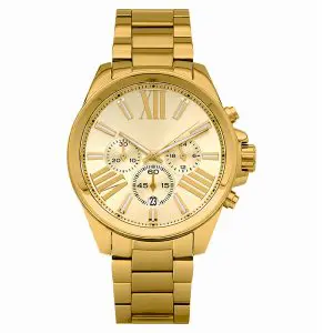 Michael Kors Women’s Quartz Gold Stainless Steel Gold Dial 42mm Watch MK5711