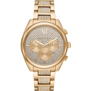 Michael Kors Women’s Quartz Gold Stainless Steel Crystal Pave Dial 42mm Watch MK7097