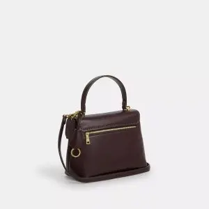 Alternative view of COACH Emory Top Handle Brown Bag (Size: L 25.4cm, H 17.8cm, W 10.8cm) CCE54-1