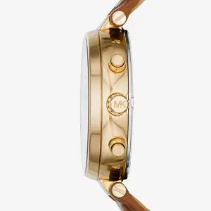 Alternative view of Michael Kors Women’s Quartz Brown Leather Strap Brown Dial 39mm Watch MK2424