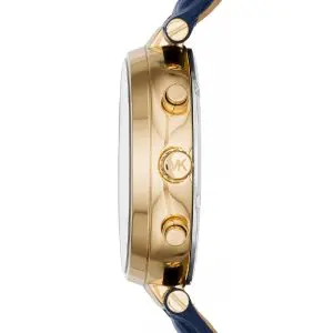 Alternative view of Michael Kors Women’s Quartz Blue Leather Strap Blue Dial 39mm Watch MK2425