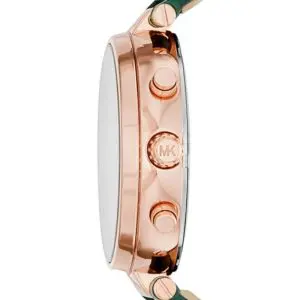 Alternative view of Michael Kors Women’s Quartz Green Leather Strap Green Dial 39mm Watch MK2581