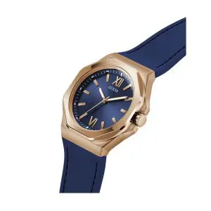 Guess Men’s Quartz Blue Silicone Strap Blue Dial 42mm Watch GW0850G3