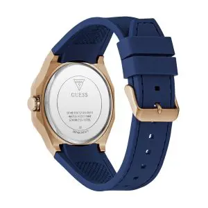 Guess Men’s Quartz Blue Silicone Strap Blue Dial 42mm Watch GW0850G3