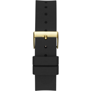 Guess Women’s Quartz Black Silicone Strap Gold Dial 39mm Watch W1160L5