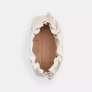 COACH LADIES Faye Shoulder Bag With Ruching -Chalk (Size: W:6.99cm H:15.24cm D:26.04cm) CV529-1