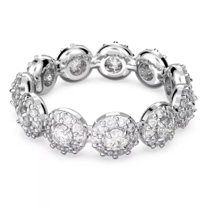 Swarovski Women's Una Angelic Ring Round Cut White Rhodium Plated 5642608