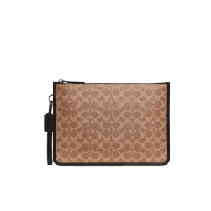 Coach Unisex Charter Pouch in Signature Canvas (Size: L 30.5cm, H 21.5cm, W 3cm) CR786
