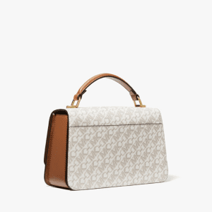 Michael Kors Empire Logo Satchel Signature Print Top Handle Crossbody Bag (Size: L30.0cm H22.0cm W13.0cm) 30T4GD8S6B - Image 4