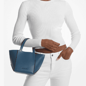 Michael Kors Jordi Small Leather Tote Structured Top Handle Crossbody Bag (Size: L24.5cm H19.0cm W11.5cm) 30F4T9JT6L