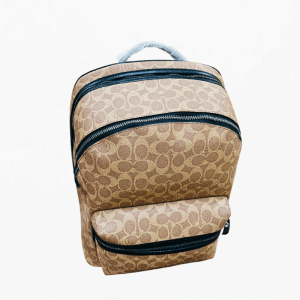 Alternative view of Coach Men's West Backpack in Blocked Signature Canvas Everyday Travel Backpack (Size: L30.5cm H40.5cm W12.5cm) CP159