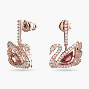 Alternative view of Swarovski Women's Dancing Swan Pierced Earrings 5614124
