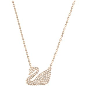 Swarovski Women's Swan Crystal Rose Gold Plated Necklace 5121597