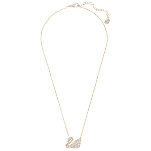 Alternative view of Swarovski Women's Swan Crystal Rose Gold Plated Necklace 5121597