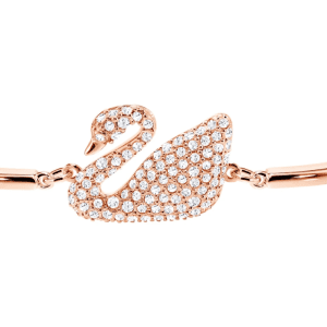 Alternative view of Swarovski Jewelry Women's Swan White Crystal Bangle Plated Elegant 5142752
